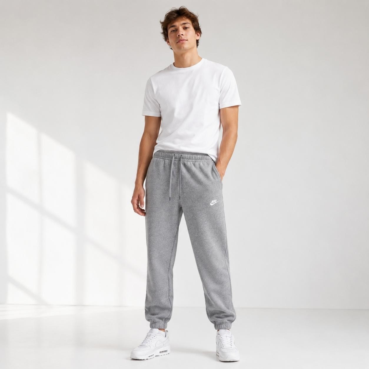 Nike Mens Jogger Xl Sweatpants Gray Athletic Fleece Sportwear Bv2737-063